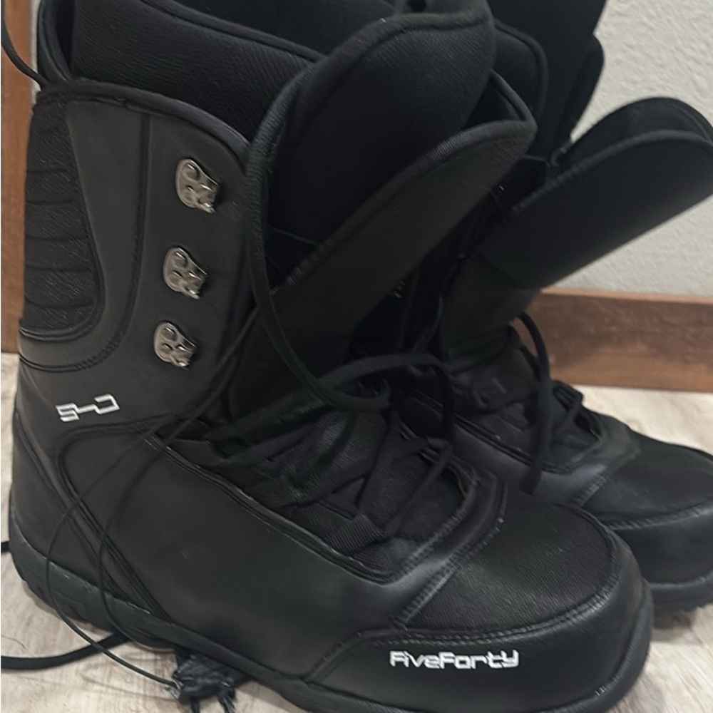 New Men's Black Winter snowboarding Boots